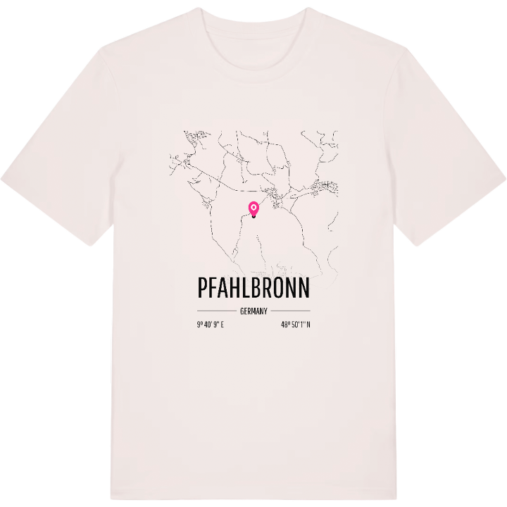 Pfahlbronn karta t-shirt – t-shirt från PinShirt