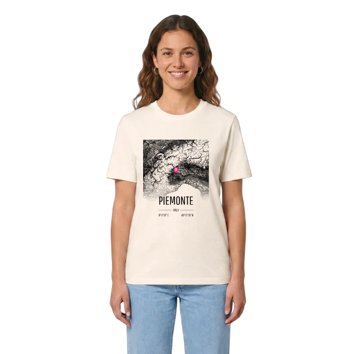 Piemonte karta t-shirt – t-shirt från PinShirt