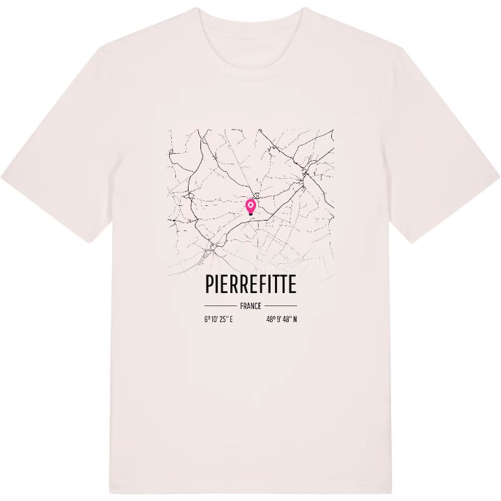 Pierrefitte karta t-shirt – t-shirt från PinShirt
