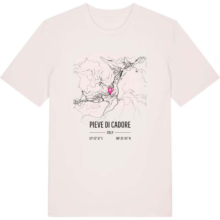 Pieve di Cadore karta t-shirt – t-shirt från PinShirt