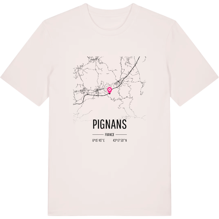 Pignans karta t-shirt – t-shirt från PinShirt