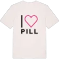 Jag älskar Pill t-shirt stort tryck