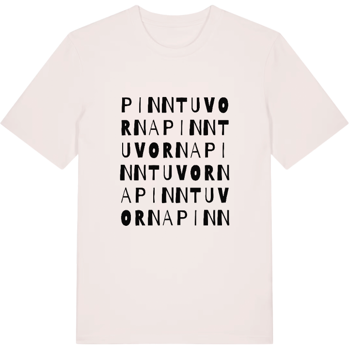 Pinntuvorna ordlek t-shirt – t-shirt från PinShirt