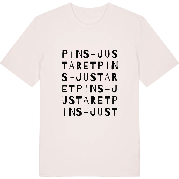 Pins-Justaret ordlek t-shirt – t-shirt från PinShirt