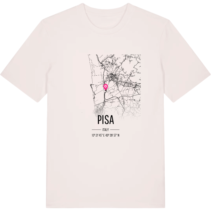 Pisa karta t-shirt – t-shirt från PinShirt