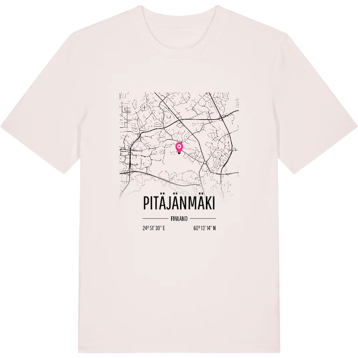 Pitäjänmäki karta t-shirt – t-shirt från PinShirt