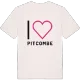 Jag älskar Pitcombe t-shirt stort tryck