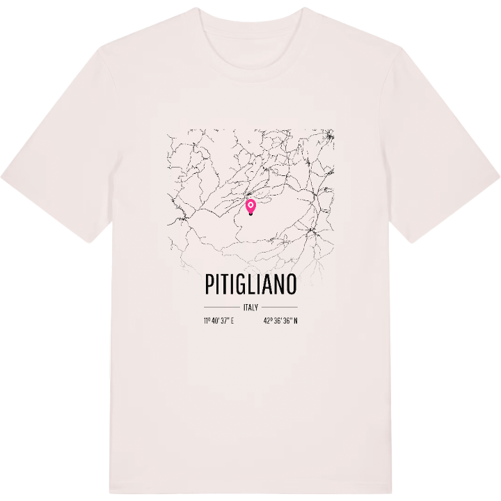 Pitigliano karta t-shirt – t-shirt från PinShirt