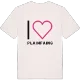 Jag älskar Plainfaing t-shirt stort tryck