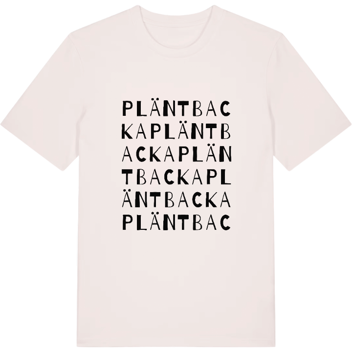 Pläntbacka ordlek t-shirt – t-shirt från PinShirt