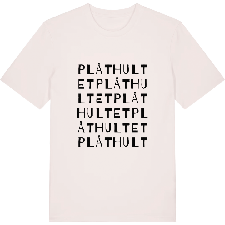 Plåthultet ordlek t-shirt – t-shirt från PinShirt