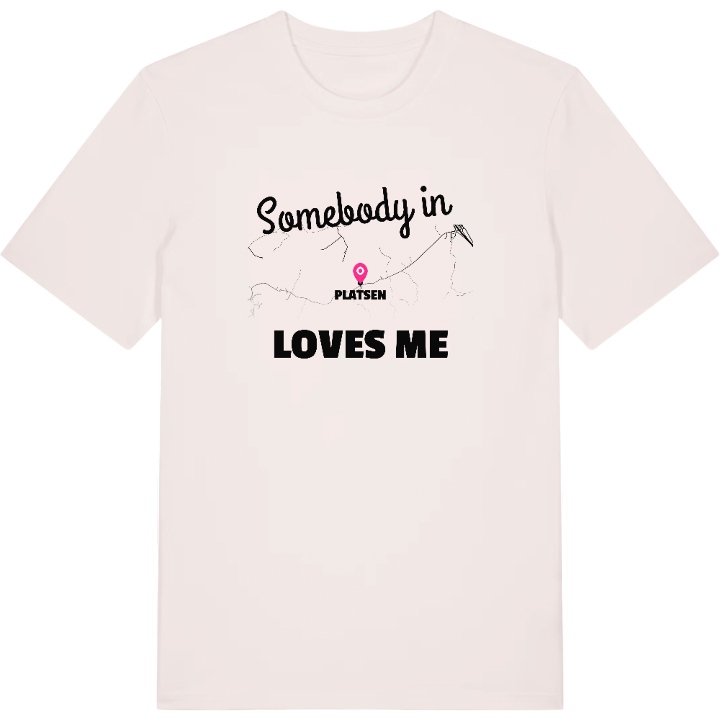 Någon i Platsen älskar mig t-shirt – t-shirt från PinShirt