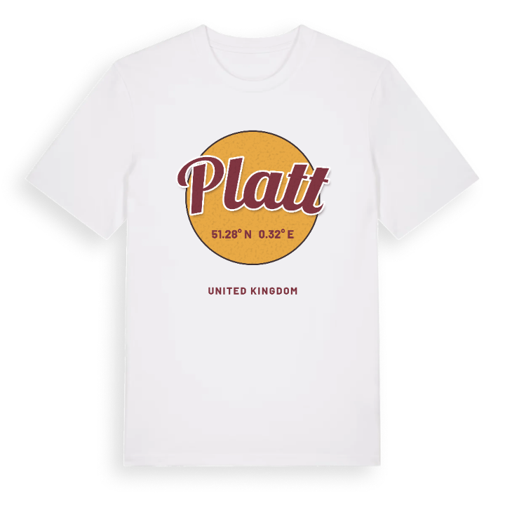 Platt cirkel t-shirt – t-shirt från PinShirt