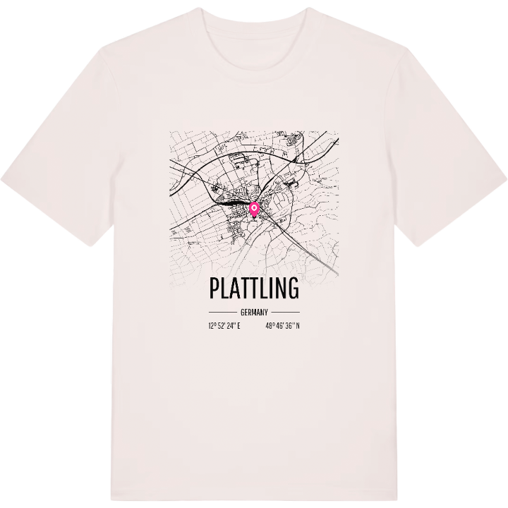 Plattling karta t-shirt – t-shirt från PinShirt