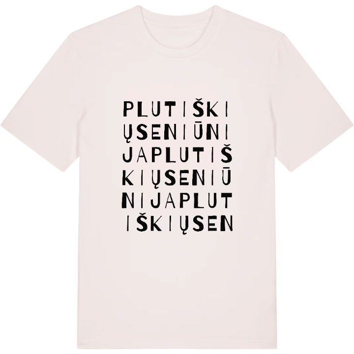 Plutiškių seniūnija ordlek t-shirt – t-shirt från PinShirt