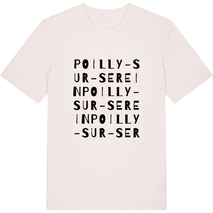 Poilly-sur-Serein ordlek t-shirt – t-shirt från PinShirt