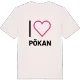Jag älskar Pökan t-shirt stort tryck