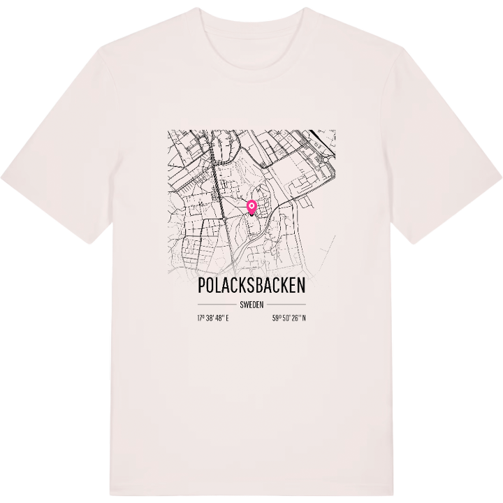 Polacksbacken karta t-shirt – t-shirt från PinShirt
