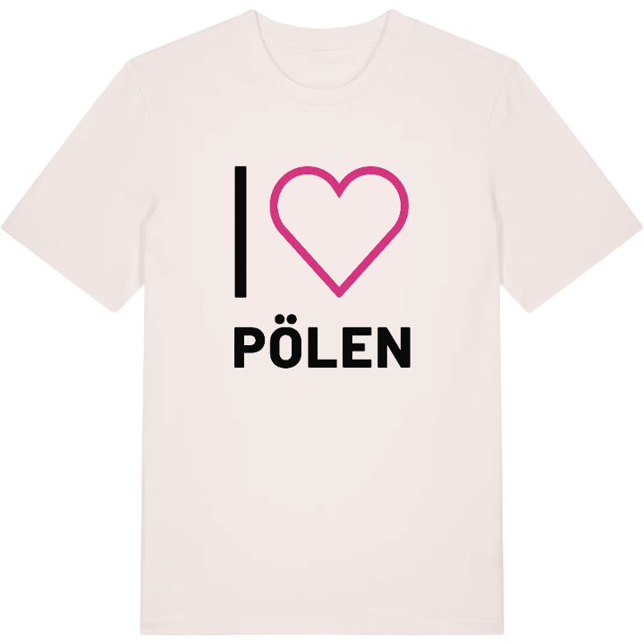 Jag älskar Pölen t-shirt stort tryck – t-shirt från PinShirt