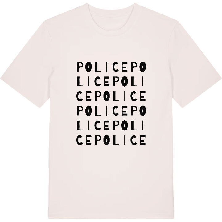 Police ordlek t-shirt – t-shirt från PinShirt