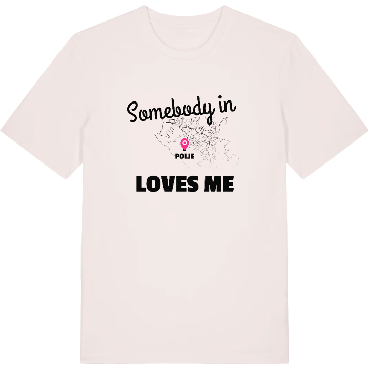 Någon i Polje älskar mig t-shirt – t-shirt från PinShirt