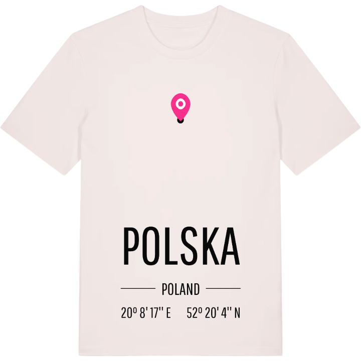 Polska karta t-shirt – t-shirt från PinShirt