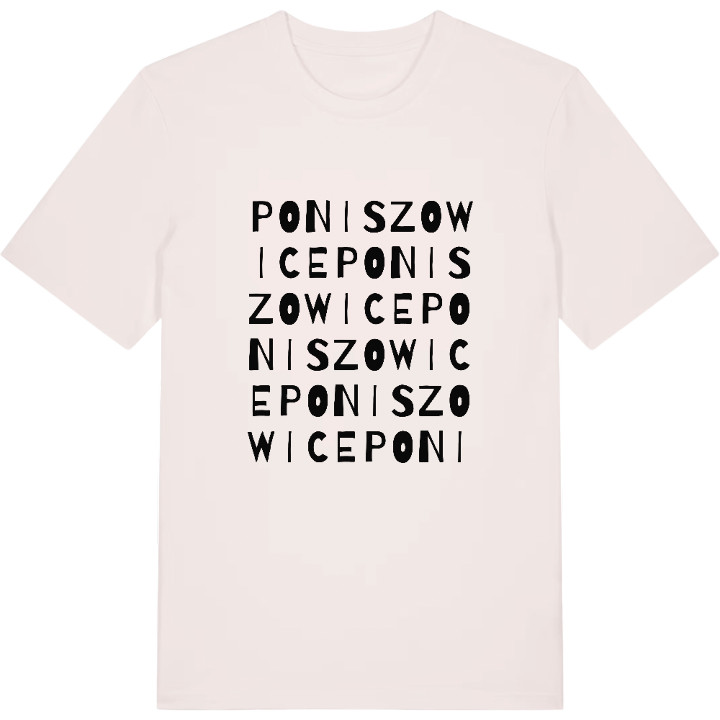 Poniszowice ordlek t-shirt – t-shirt från PinShirt