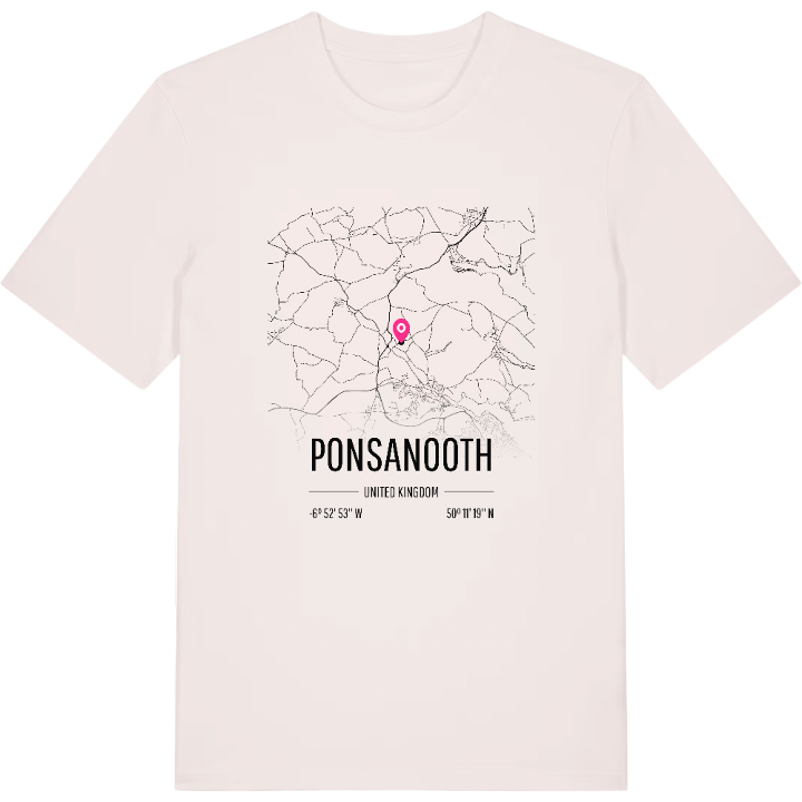 Ponsanooth karta t-shirt – t-shirt från PinShirt