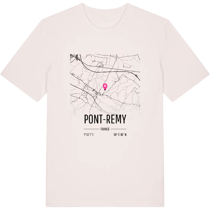 Pont-Remy karta t-shirt – t-shirt från PinShirt