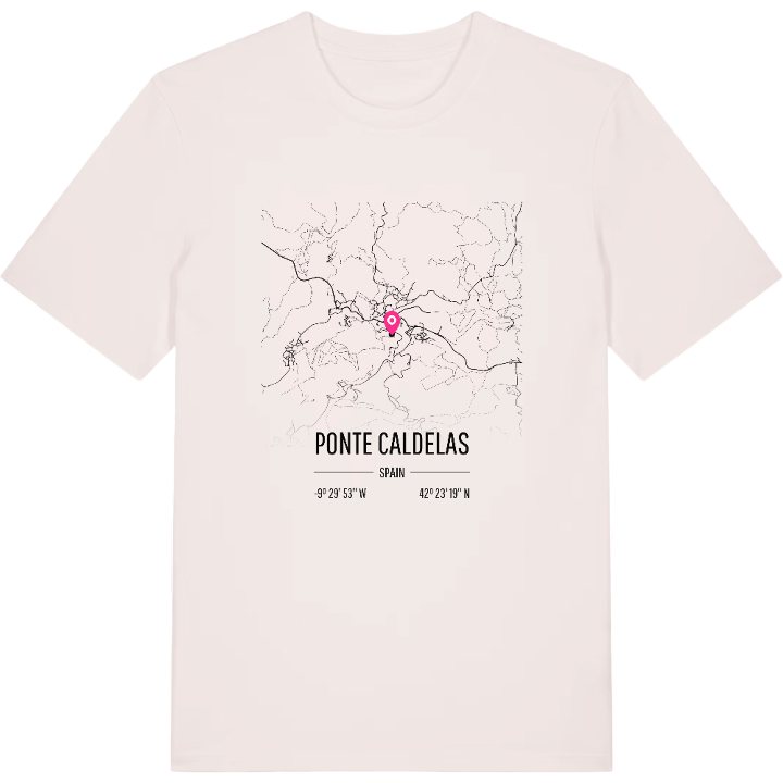 Ponte Caldelas karta t-shirt – t-shirt från PinShirt