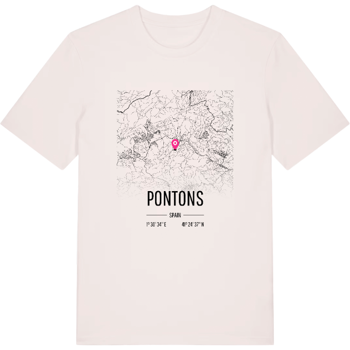 Pontons karta t-shirt – t-shirt från PinShirt
