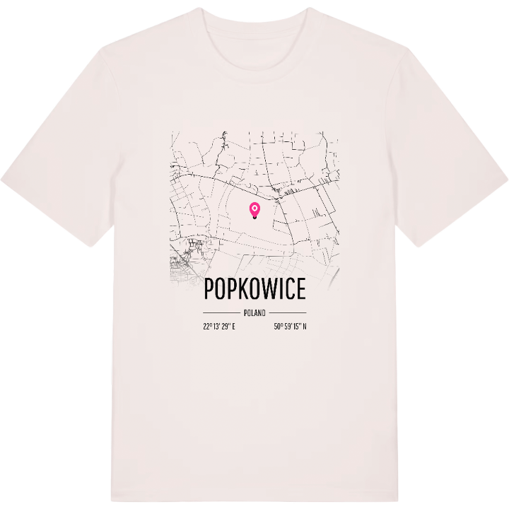 Popkowice karta t-shirt – t-shirt från PinShirt