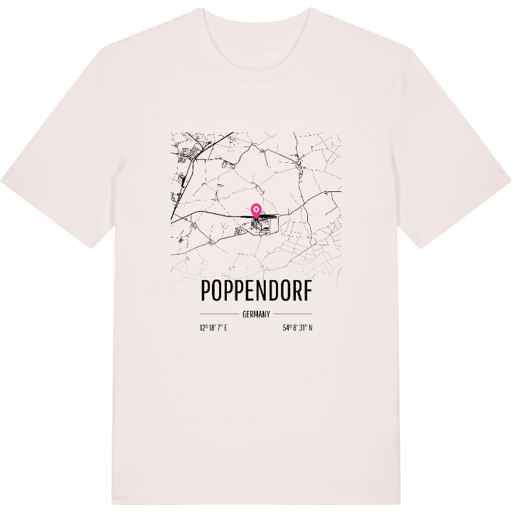 Poppendorf karta t-shirt – t-shirt från PinShirt