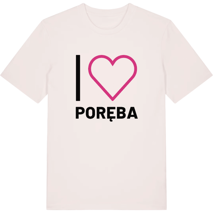 Jag älskar Poręba t-shirt stort tryck – t-shirt från PinShirt