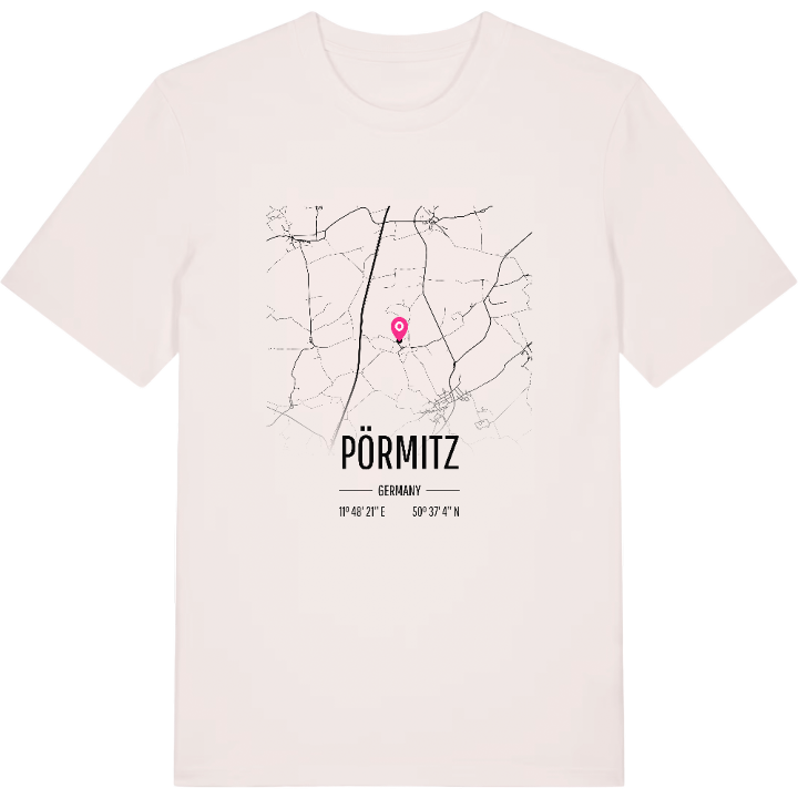 Pörmitz karta t-shirt – t-shirt från PinShirt