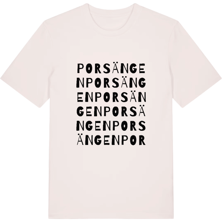Porsängen ordlek t-shirt – t-shirt från PinShirt