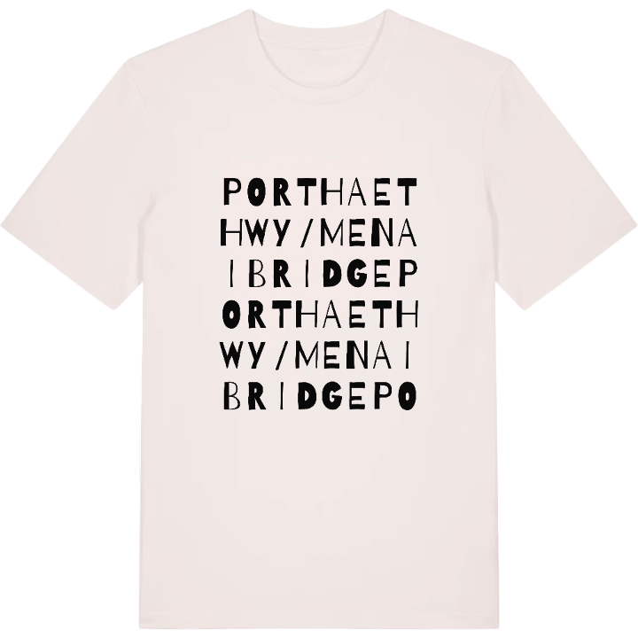Porthaethwy / Menai Bridge ordlek t-shirt – t-shirt från PinShirt