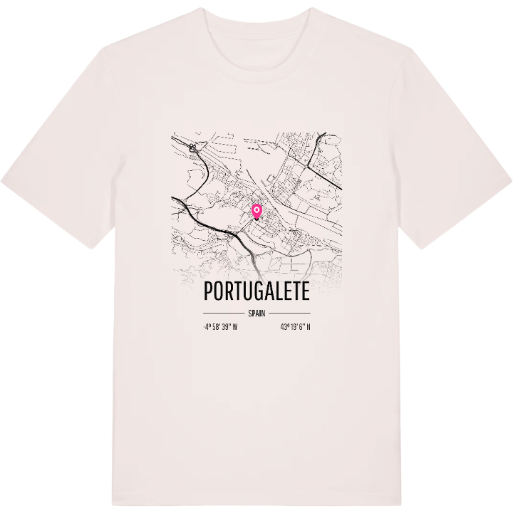 Portugalete karta t-shirt – t-shirt från PinShirt