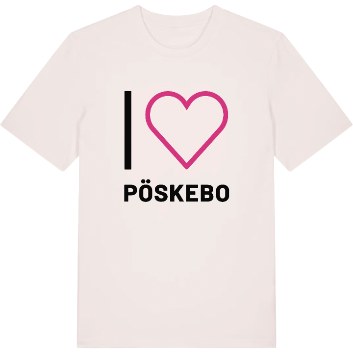 Jag älskar Pöskebo t-shirt stort tryck – t-shirt från PinShirt