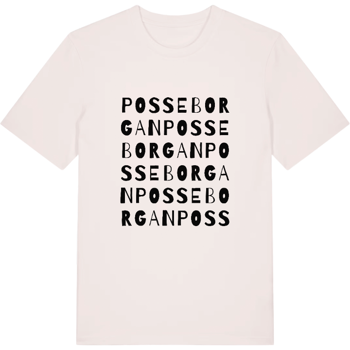 Posseborgan ordlek t-shirt – t-shirt från PinShirt
