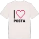 Jag älskar Posta t-shirt stort tryck