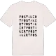 Postakert ordlek t-shirt