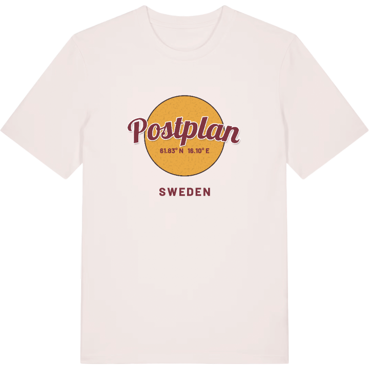 Postplan cirkel t-shirt – t-shirt från PinShirt