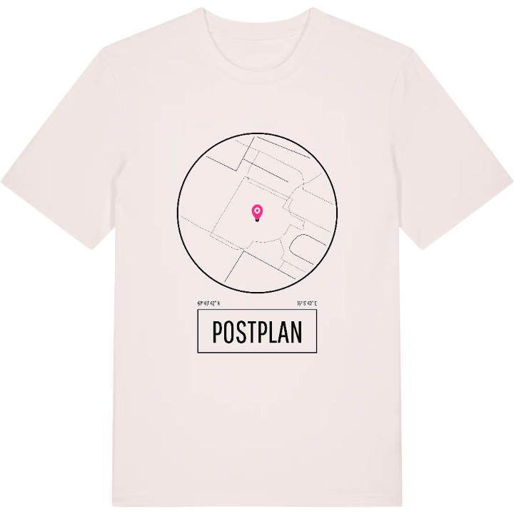 Postplan t-shirt – t-shirt från PinShirt
