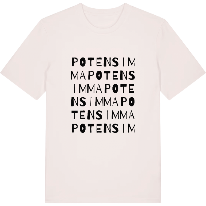 Potensimma ordlek t-shirt – t-shirt från PinShirt