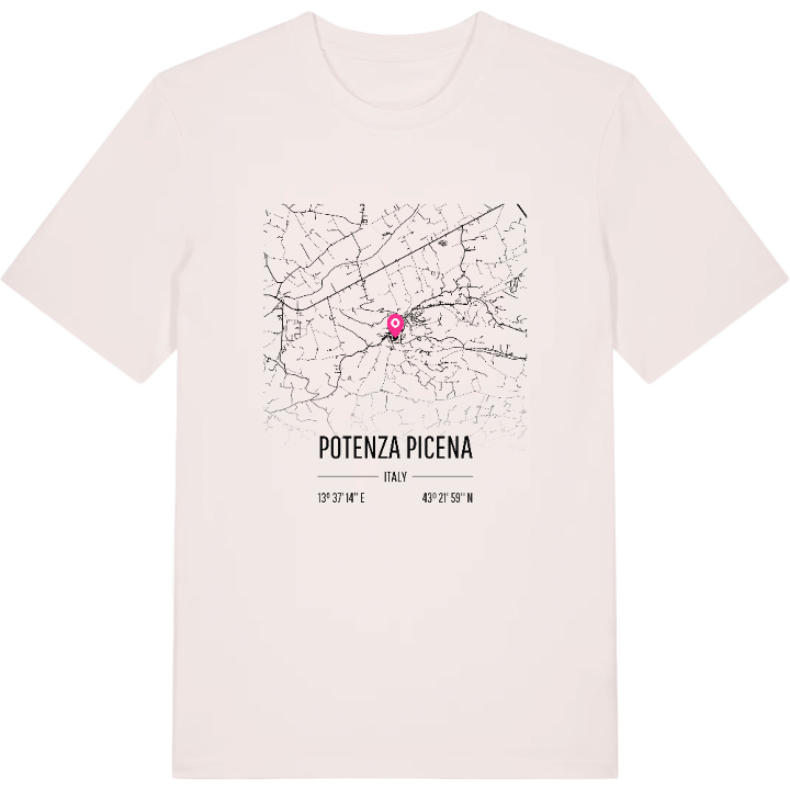 Potenza Picena karta t-shirt – t-shirt från PinShirt