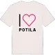 Jag älskar Potila t-shirt stort tryck