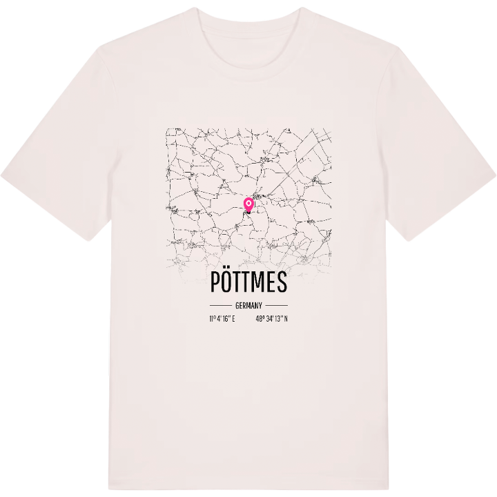 Pöttmes karta t-shirt – t-shirt från PinShirt