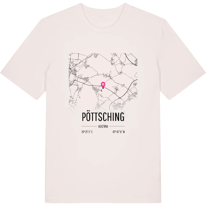 Pöttsching karta t-shirt – t-shirt från PinShirt