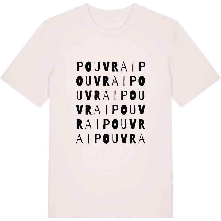 Pouvrai ordlek t-shirt – t-shirt från PinShirt